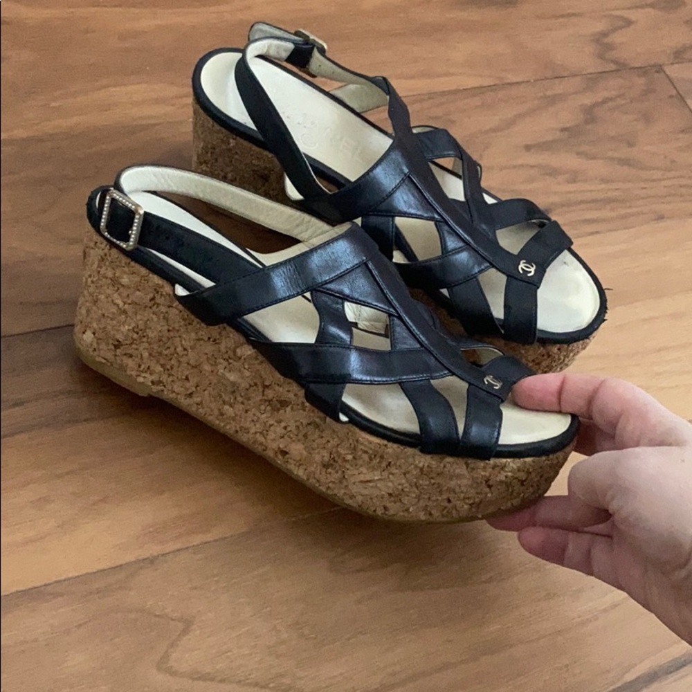 Chanel cork shoes - Picture 3 of 7